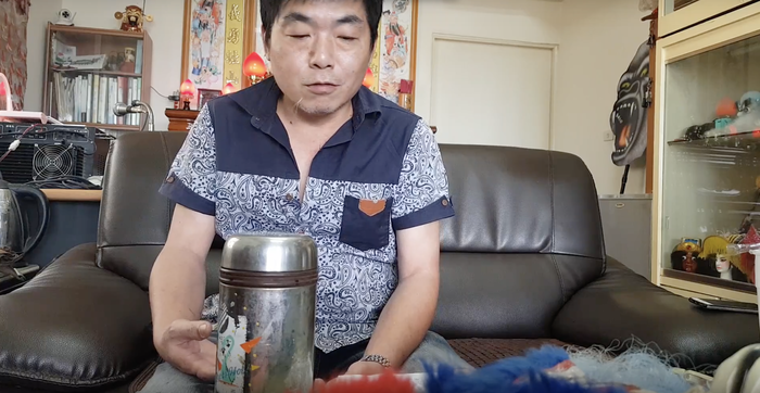 王清為訪問時照片（蔡育璽  攝）圖片